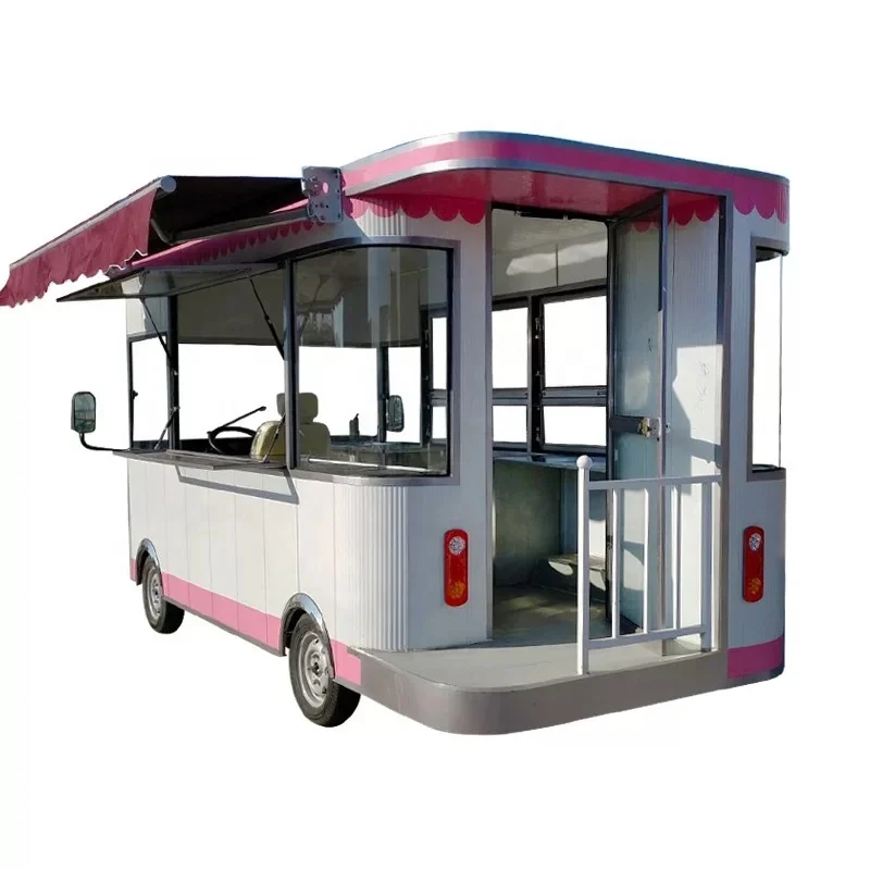 China Mobile Coffee/hot Dog/ice Cream Fast Food Cart Concession Snack Food Trailer Caravan With Kitchen For Sale