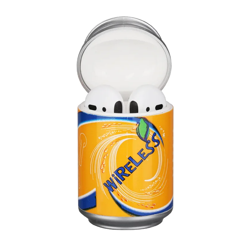 Christmas New Tws Coke Can Design Coca Shaped Ring Pull Style In Tin Box Gift Package Wireless Earbuds Earphone Headphones