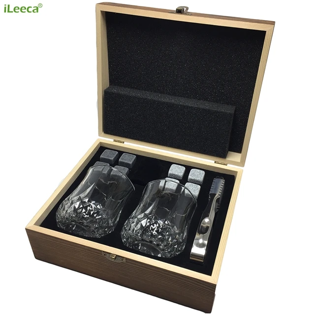 agrave Whisky Rocks Gla&ccedilons r&eacuteutilisables &ndash Dans un coffret cadeau cuisine Co Distillerie Sac de rangement