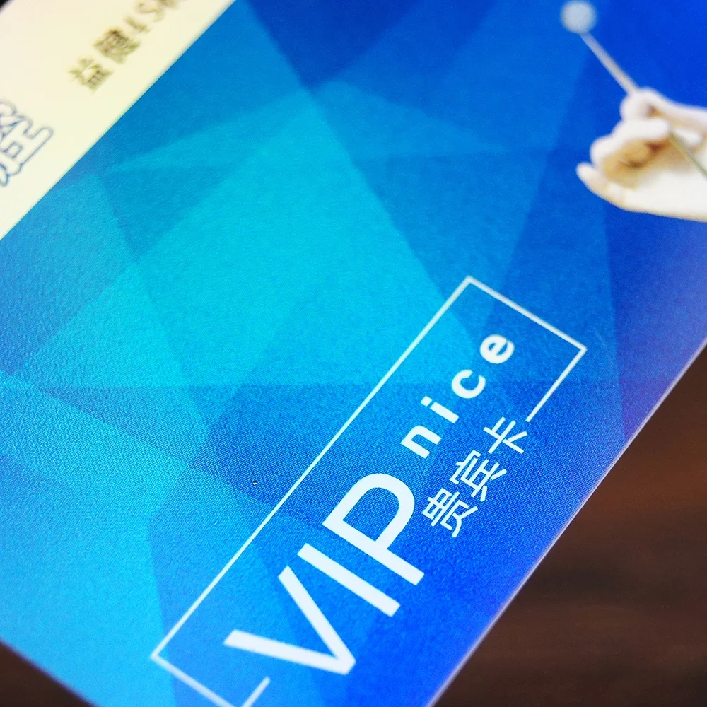 Style 3 Business Card Thick Business Card Gift Card Customization Information LOGO PVC Waterproof Full Color Double Sided 0.76mm