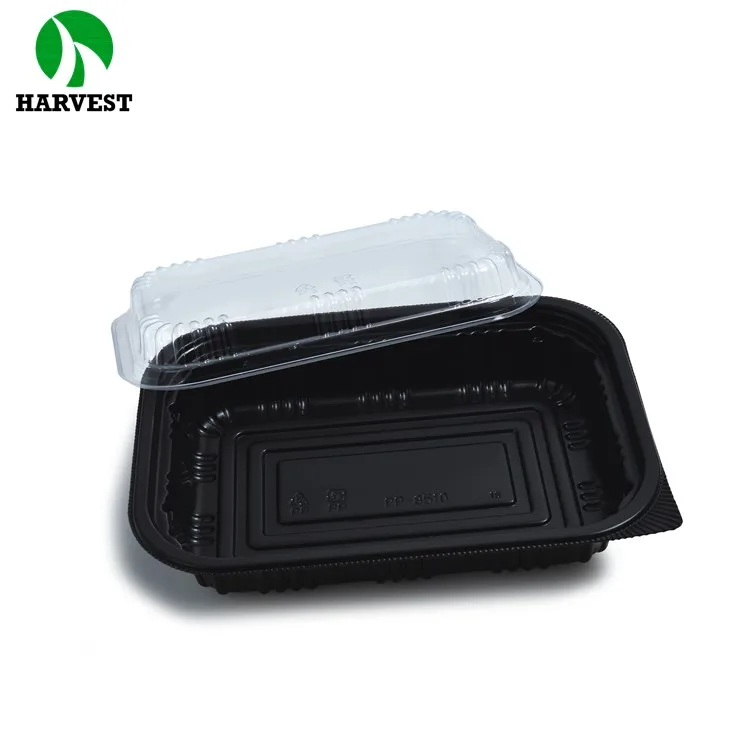 Appetizer Side Dish Japanese Takeaway Black Microwaveable Bento Box