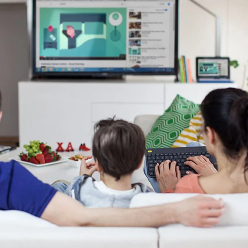 Original Logitech K400 Plus Wireless Touch Keyboard  With Built-In Mti-Touch Touchpad