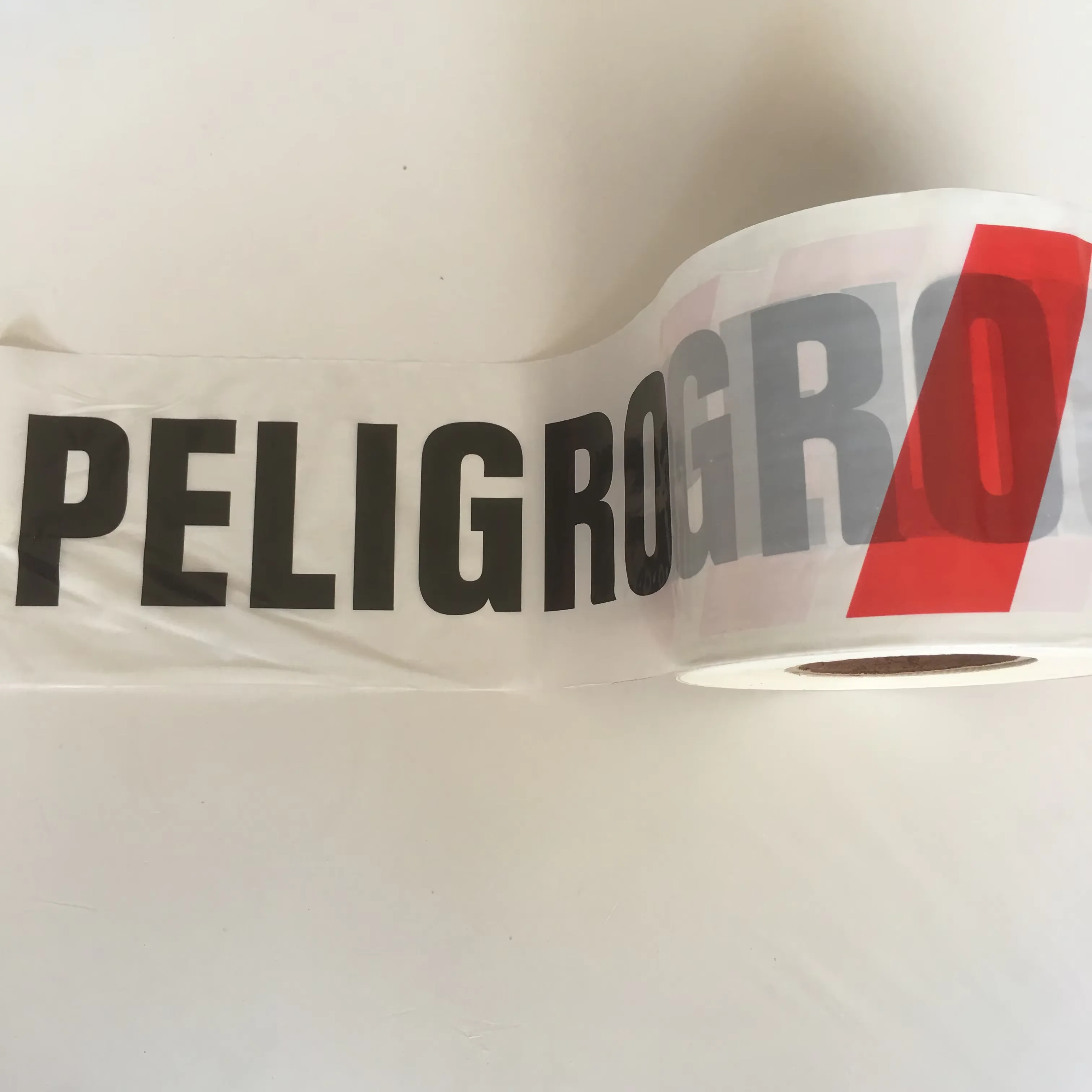 Caution Tape Red and White Factory Supply PE Warning Safety Marker Barrier
