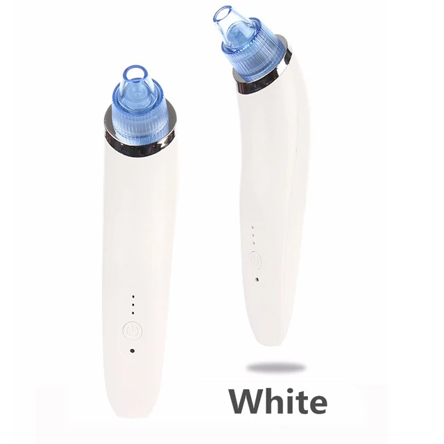 Blackhead Remover Pore Vacuum - Electric Face Vacuum Pore Cleaner Acne White Heads Removal with 4 Suction Head