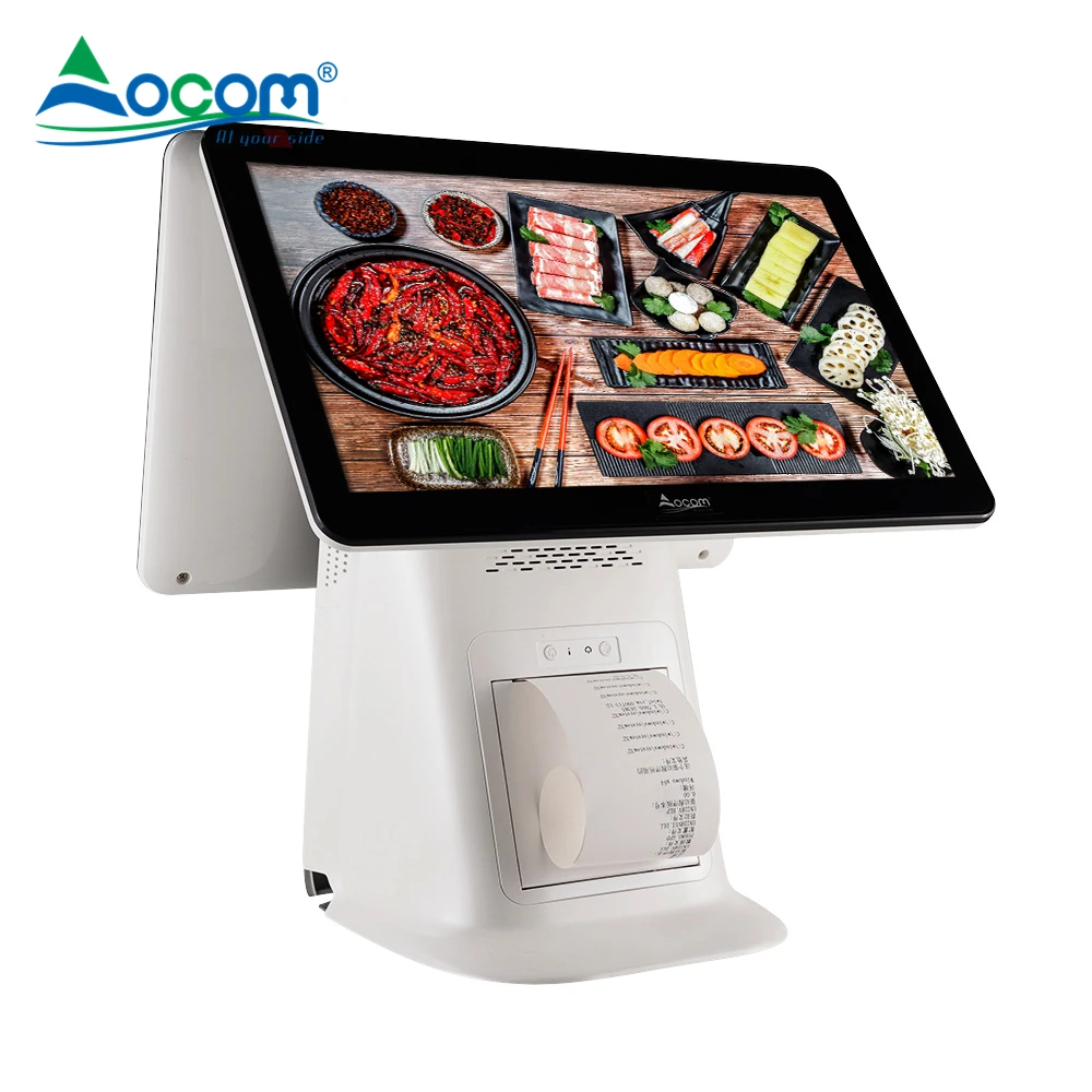 POS-G15 Pos Systems All in One Touch Screen with Thermal Printer for Restaurant