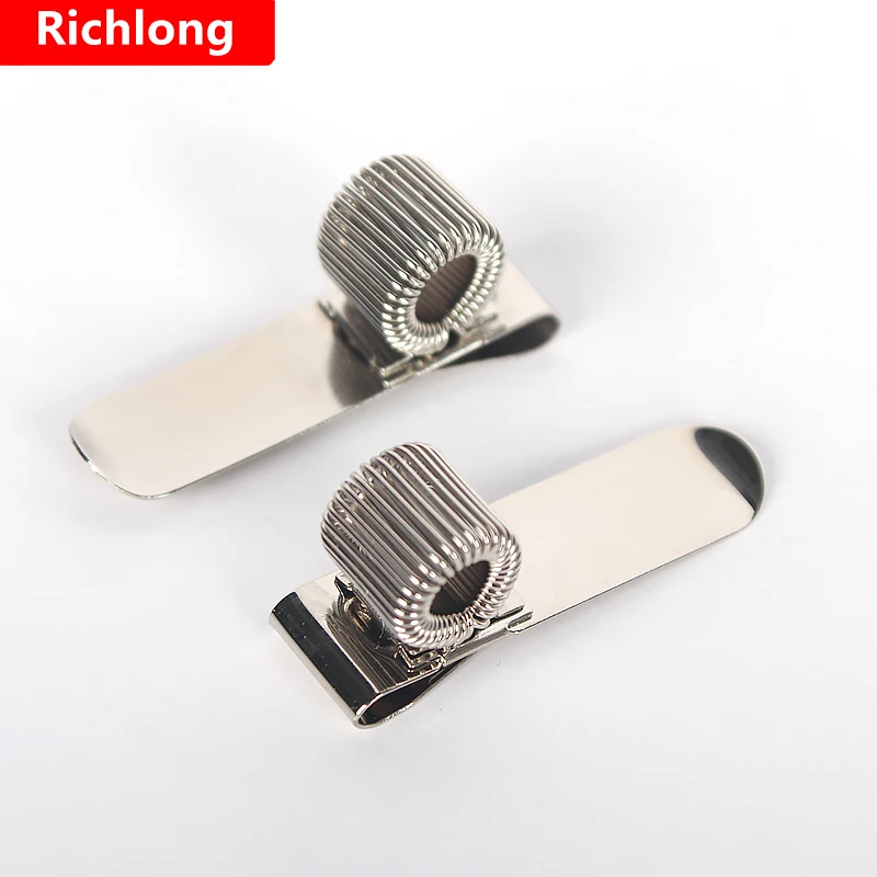 Notepad Portable spring pen Insert spring telescopic metal Business plating pen holder Fixed pen accessories supply