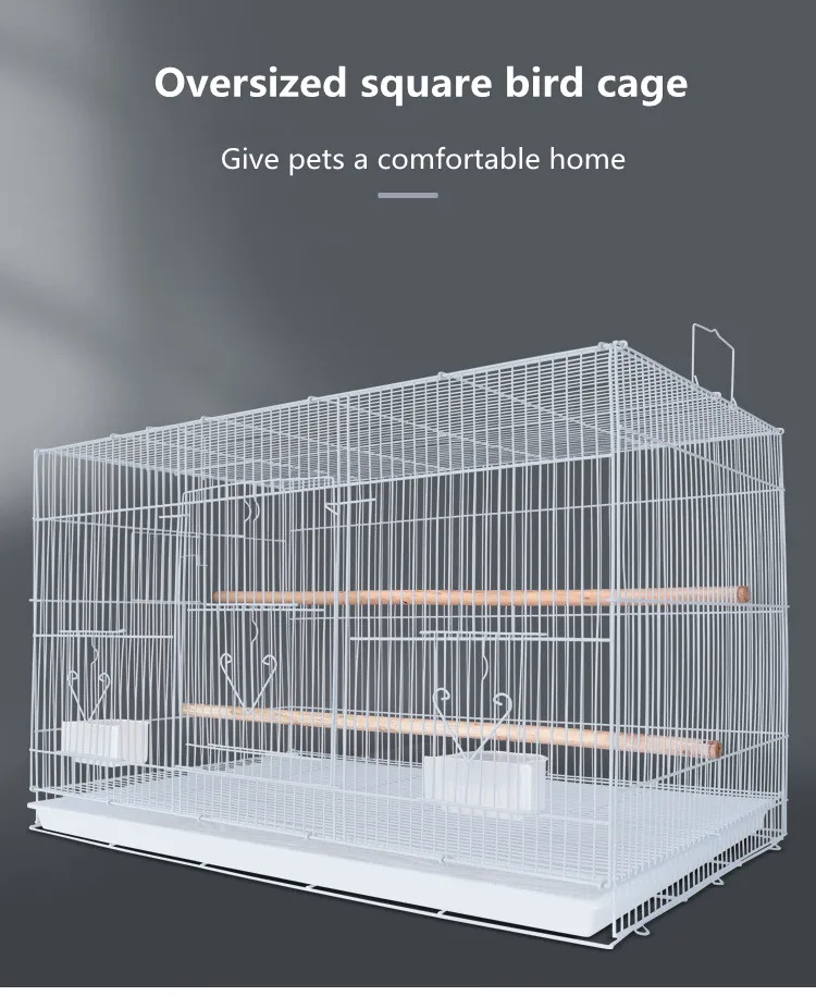 Factory Wholesale High Quality Solid Steel Breathable Large Bird Breeding Cages Pet Parrot House