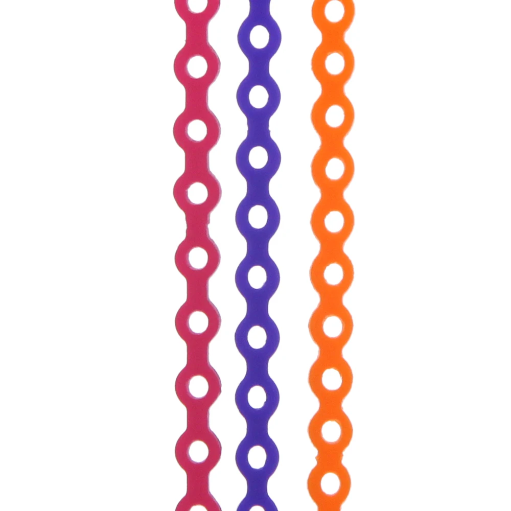 Colorful Super Elastic Orthodontic Power Chain with short,long ,closed size