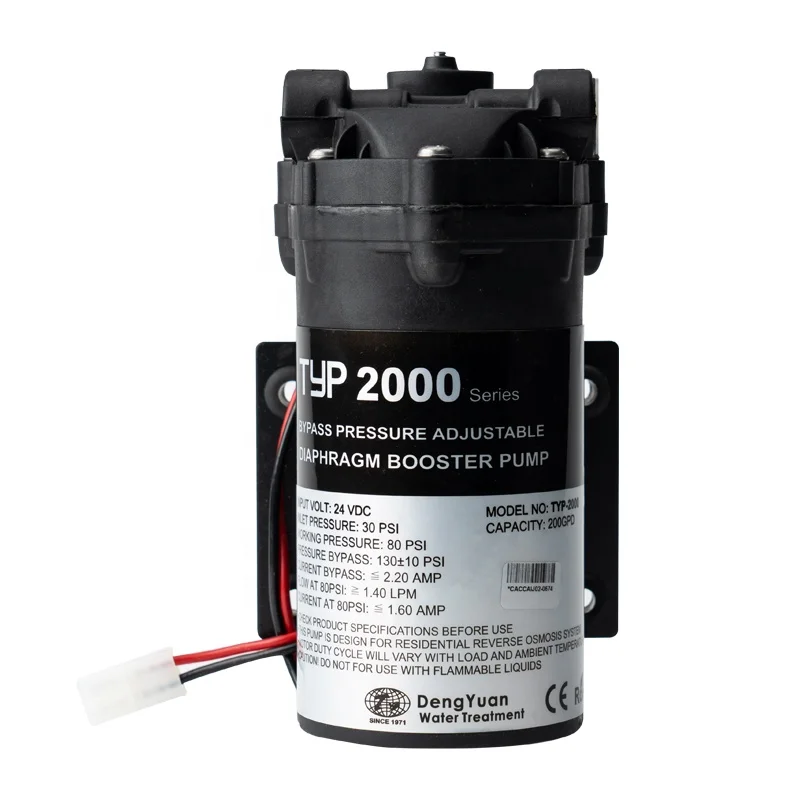 75/100/200/300/400 GPD Booster Pump for RO Systems Diaphragm Pump water purifiers 24VDC water filter pump