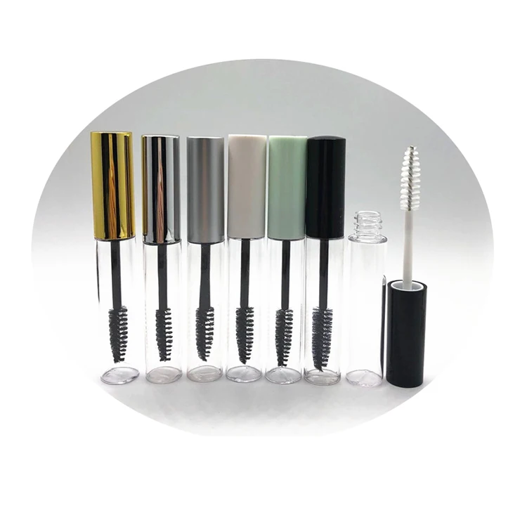 STOCK 10ml OEM private logo mascara packing container FHY2004 empty PET plastic eyeliner and mascara packaging tube