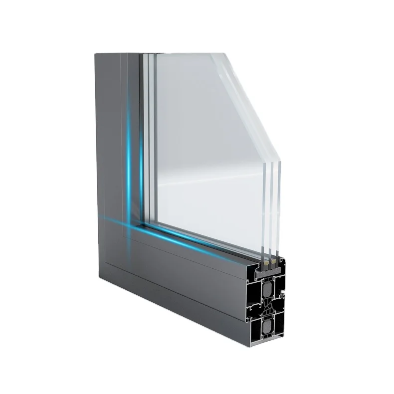 Weidun LH70xs Modern Simple Design Heat Insulation Germany Aluminum Alloy Window Double Glass Windows For House