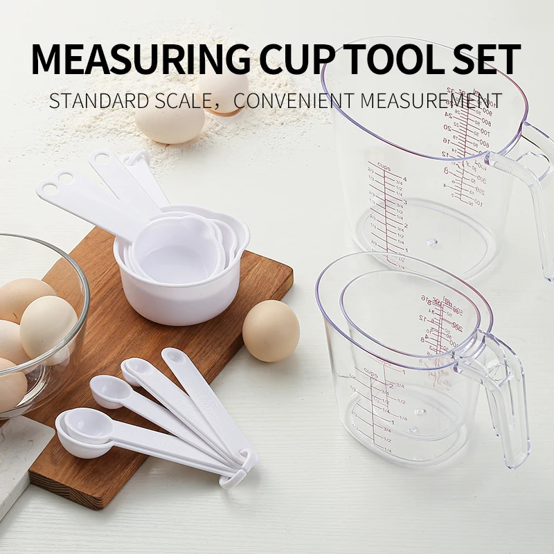 Wholesale Pastry Tools 13 piece  Plastic Measuring Cup And Spoon Set For Home And Kitchen