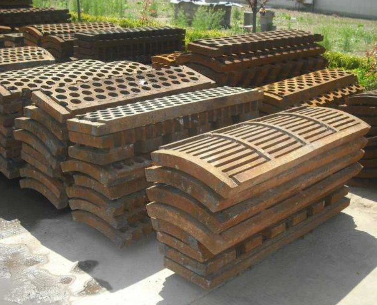 Good quality OEM High manganese steel crusher spare parts Grate plate mining machine parts Casting Parts