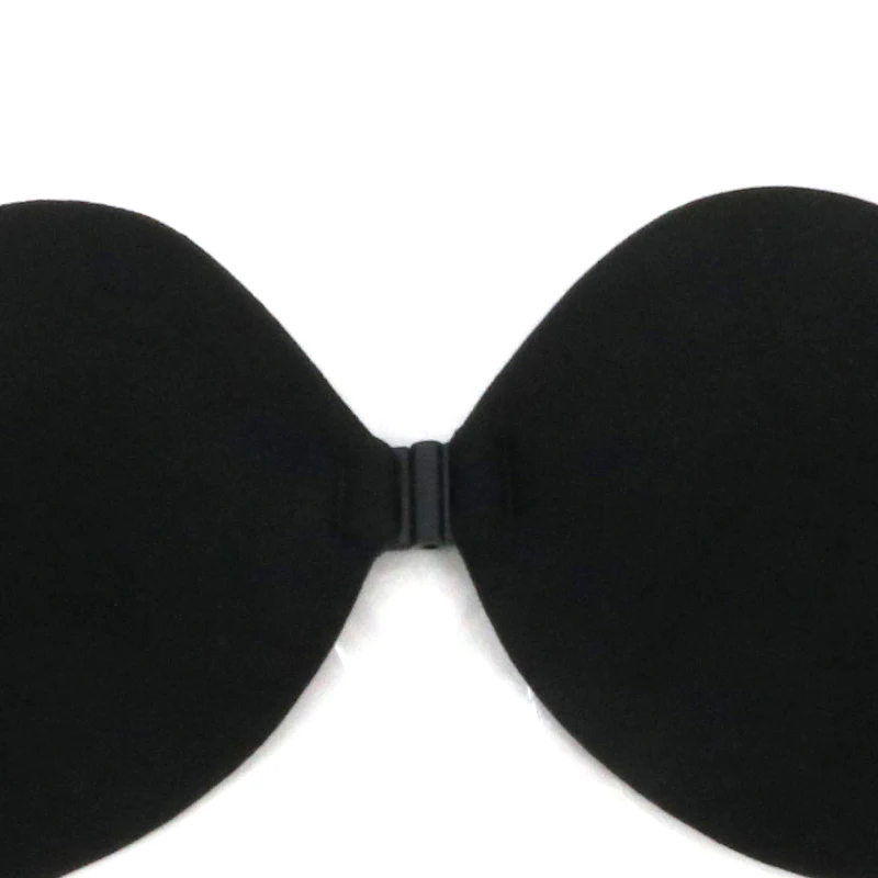 Women Party Backless Nipple Cover Silicone Bra  Mango Shape Silicone Glue Front Closure Invisible Strapless Adhesive Bra