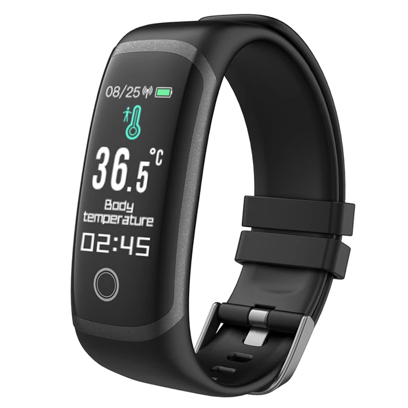 2021 new 24h real-time Body Temperature Monitor Smart Watch Wireless Data Logger Beacon Device smart bracelet