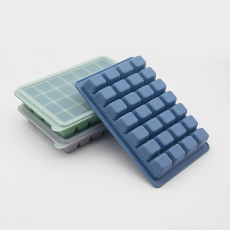Custom Food Grade Non-toxic Large Cube Tray Platinum Personalized Silicone Ice Moulds