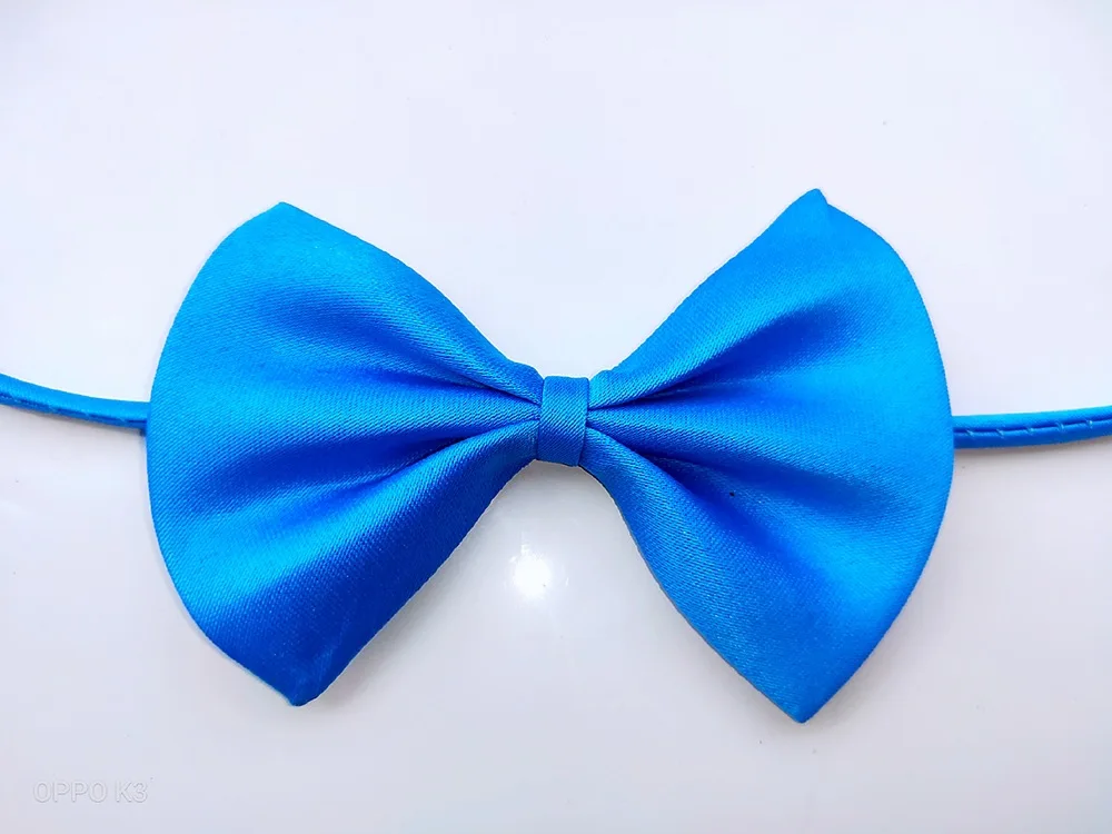 Children wholesale cheap Plain satin  perform bow tie pet bow tie baby tie