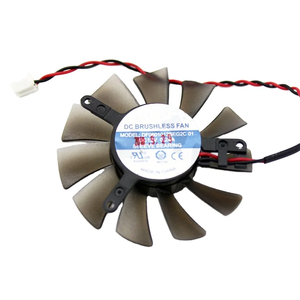 NANILUO DF0601012SEG2C 01 12V 0.24A 2Pin для ZOTAC GT630 6010 вентилятора видеокарты
