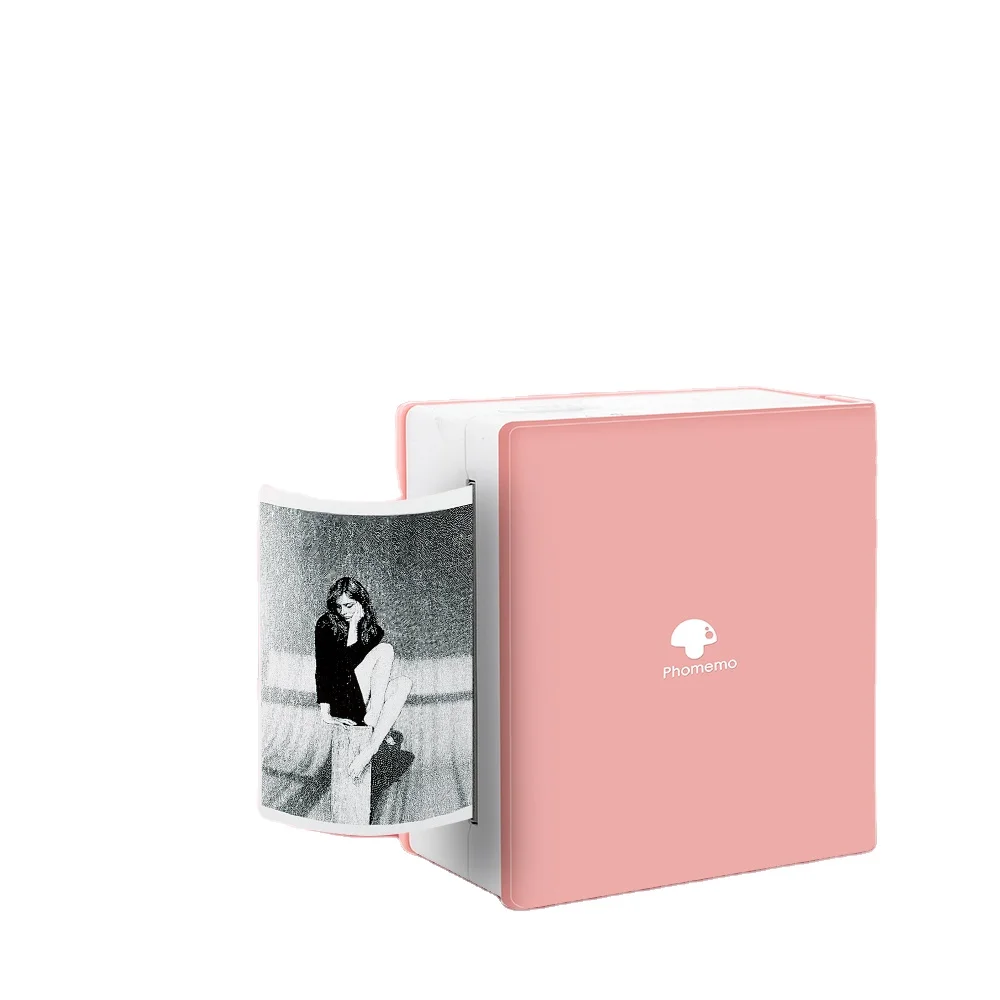 Портативный термопринтер Phomemo M02, цветная бумага, карманные мини-принтеры для фотографий, беспроводные bluetooth, Android IOS