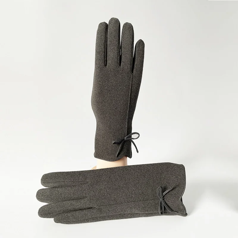 BSCI Manufacturer Custom Down Cloth Black Men Touch Screen Winter Thicken  Gloves