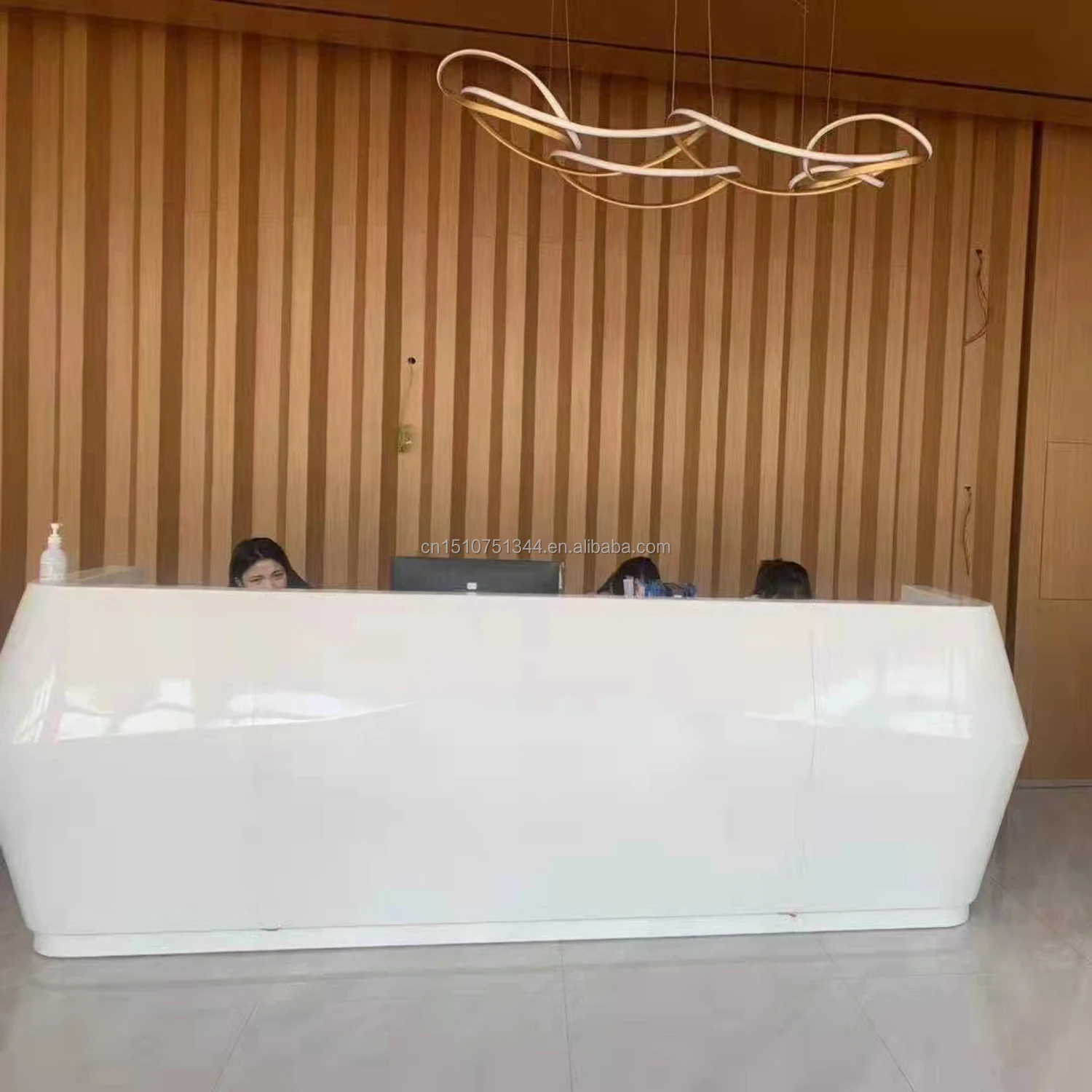 Front Desk Modern Luxury Design Office Furniture salon bar training center office building hall center Counter Reception desk