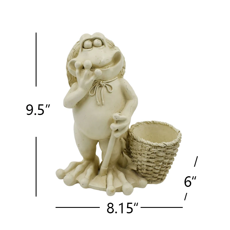 
New Design Frog Plant Holder Garden Ornament Resin Animal Planter Flower Pot Planter 