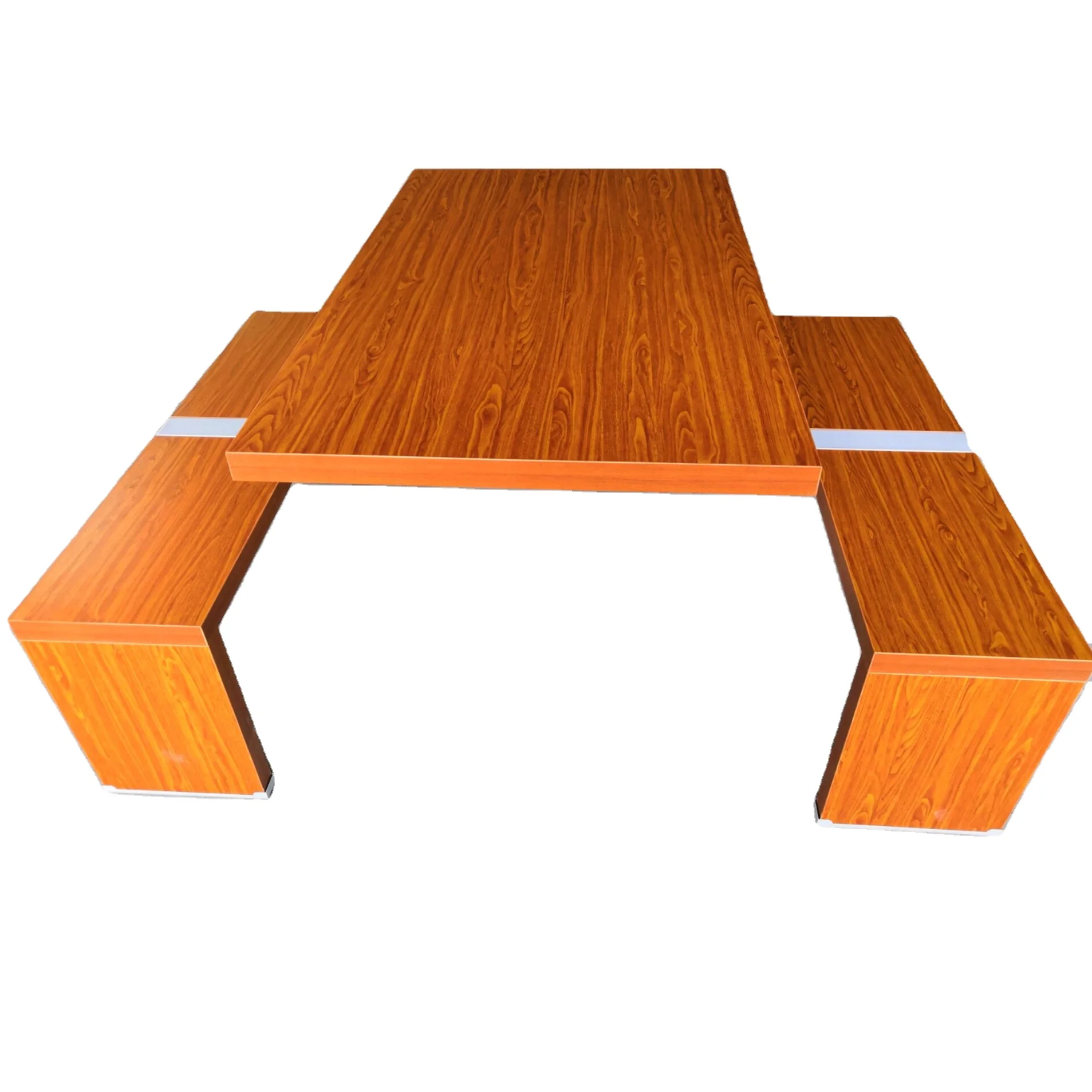 modern bamboo fast food restaurant benches and tables