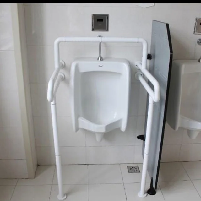 Toilet Safety Handrail Handicap Nylon Railing Urinal Grab Bar for Bathroom
