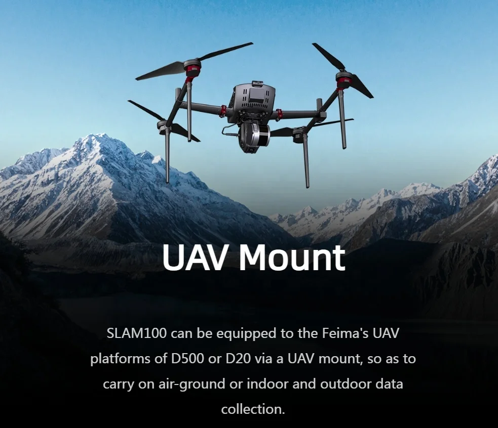 SLAM100 Handheld 3D Laser Scanner 360 degrees LiDAR Camera For UAV Survey Geology Mapping Sensor Module Lidar Scanner