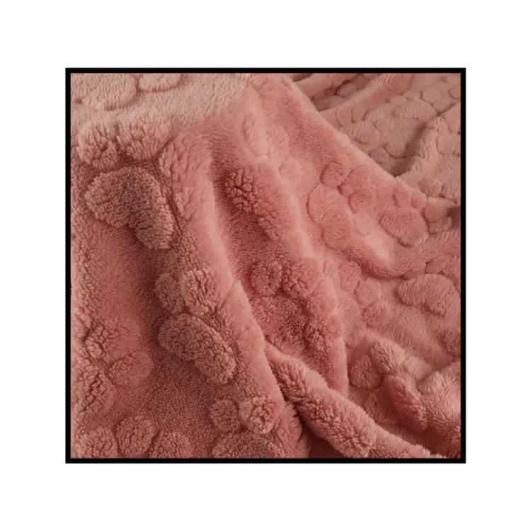 Wholesale polyester  cat paw printed luxury knit jacquard fabrics