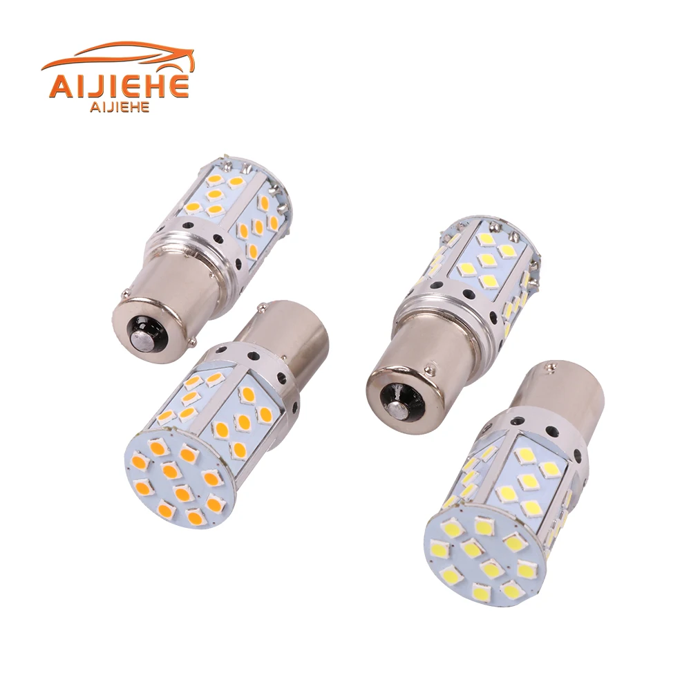 Factory direct sales car led turn signal bulb 3030 35SMD model light PY21w No Flash Error Free 1156 BAU15S  Canbus