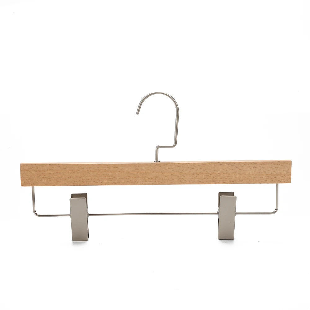 China manufacturer solid wood suit hangers custom logo wood coat hangers for clothing store