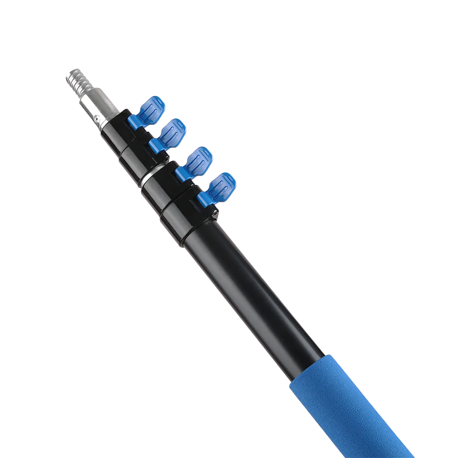 Telescopic Cleaning Tools Kit with Extension Handle Window Squeegee and Floor Washing Brush for Window Cleaning