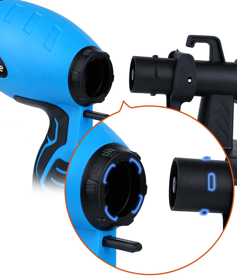 Top Quality OEM Power Rechargeable Lithium Battery  Spray Gun For Painting Cars/Wall 1.0MM 1.3MM Nozzle