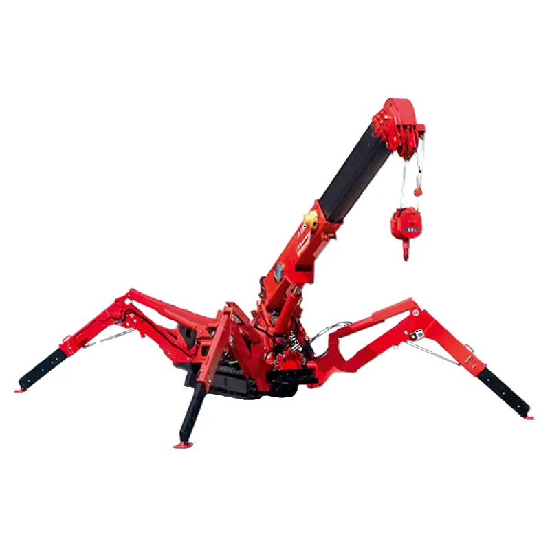 spider crane 1 ton 3 ton 5 ton 8 ton 12 ton spider mini crawler crane long boom spider crane