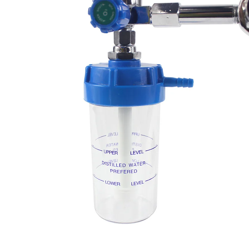 Oxygen cylinder flow meter gauge oxygen inhaler with oxygen humidifier
