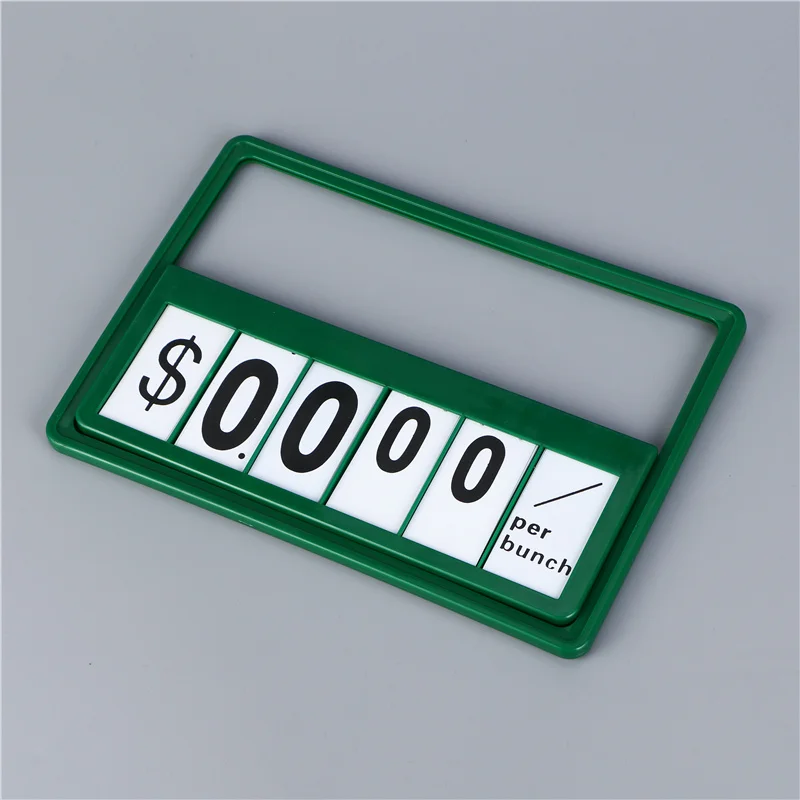 A4 POP poster price label holder advertising sign display stand plastic poster frame stand for Supermarket Display