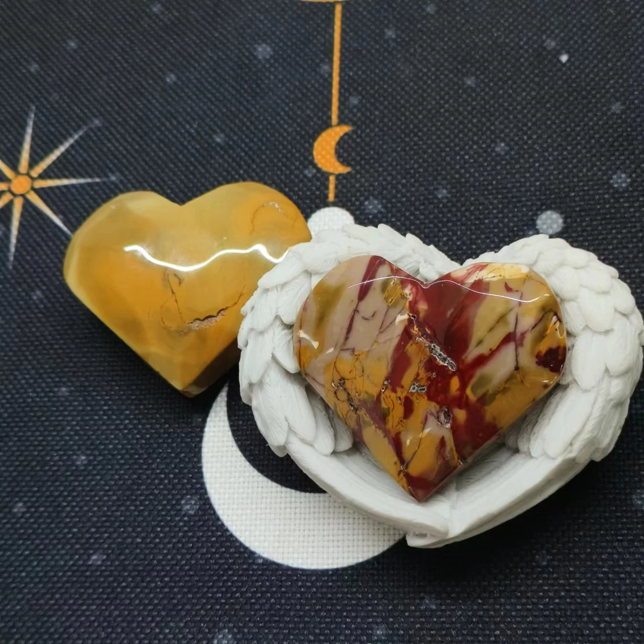 Wholesale High Quality Mookaite Heart Crystal Crafts Bulk Crystal Gemstone Heart For Gift