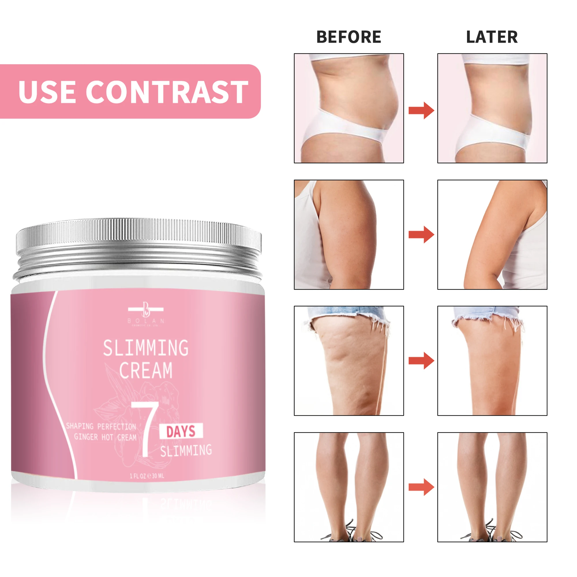 Natural organic hot sweat firming slimming gel anti cellulite burn fat cream cellulite fast body abdomen leg slimming cream