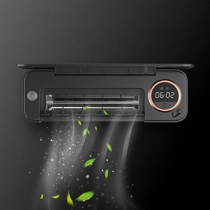 UVC Toothbrush Sanitizer Tooth Brush Sterilizer Cleaner Wall Mounted Timer Function Cordless Bathroom Toothbrush Holder