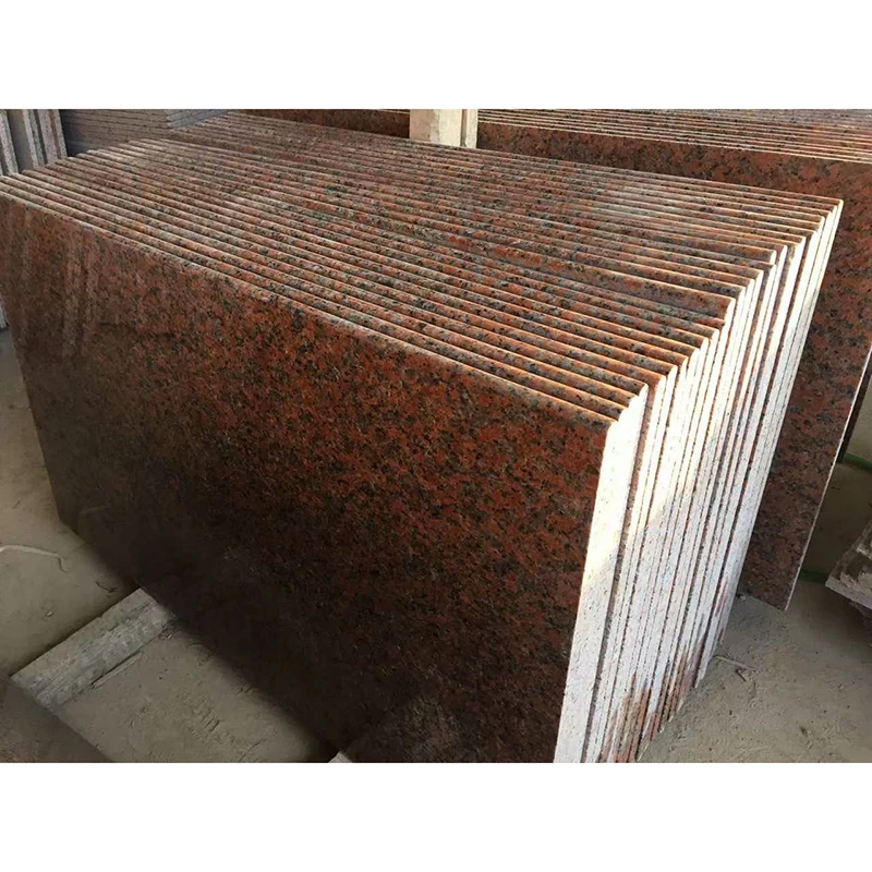 Polished Guangxi Red Color Natural Granite Stone Floor Tiles Big Slab Maple Granite