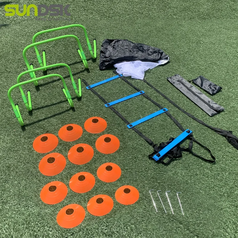 Football Soccer Sport Speed Agility Ladder Training Equipment Set