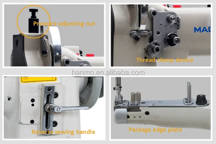 MC 335 Cylinder Bed  Heavy Duty Unison Feed Industrial Lockstitch Sewing Machine for Leather