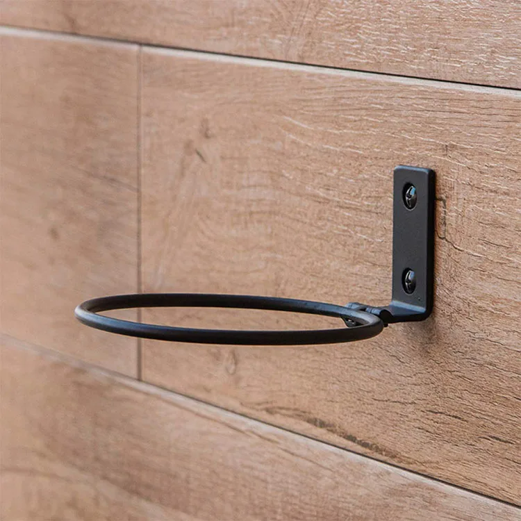 4in Flower pot plant holder black wall plant ring holder basket fence hanging balcony planter hook outdoor powder coated mounts