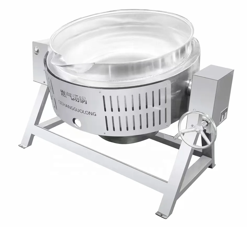 Hot Selling 100l industrial steam gas electric heating double jacketed kettle