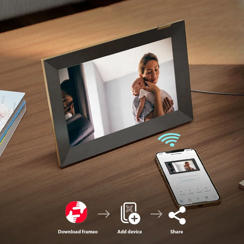 plastic lcd art smart digital photo frame 7 20 21 32 40 42 inch watch large wifi usb digital photo frame wifi motion