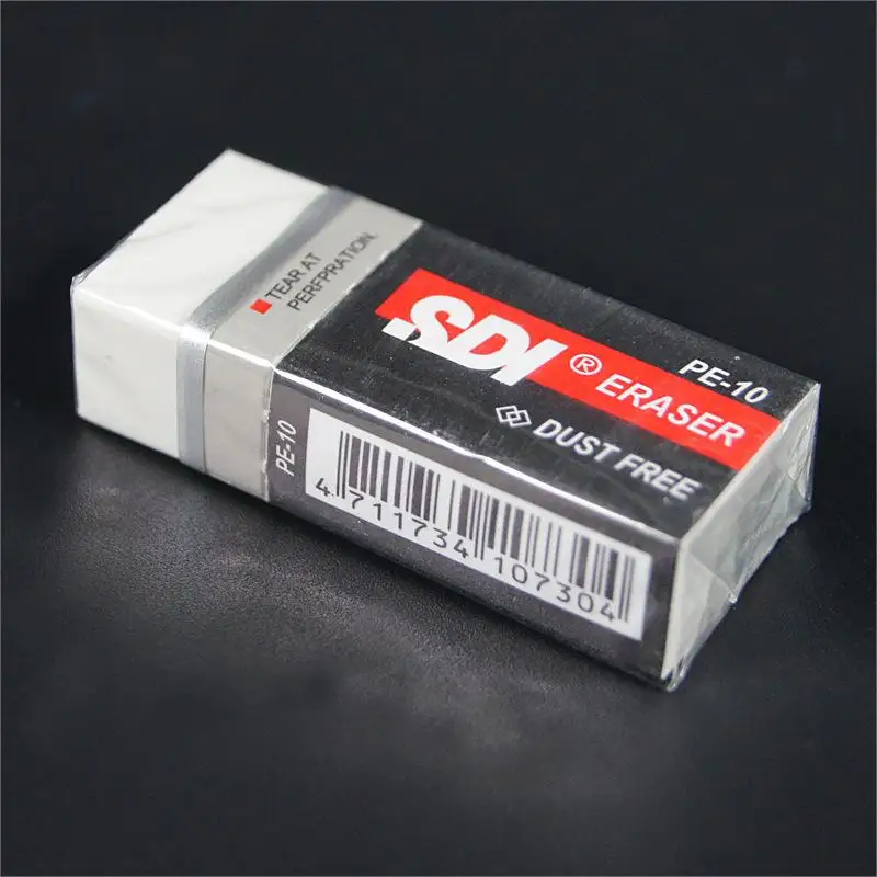Low Price Wholesale Dust Free Clean Soft White Plastic Eraser Rectangular White Soft Manufacturer Rubber Eraser Pencil Eraser