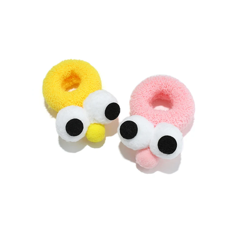 Осенние и зимние забавные продажи милые большие глаза волосы веревка девушка сердце конфеты цвет высокие эластичные забавные волосы