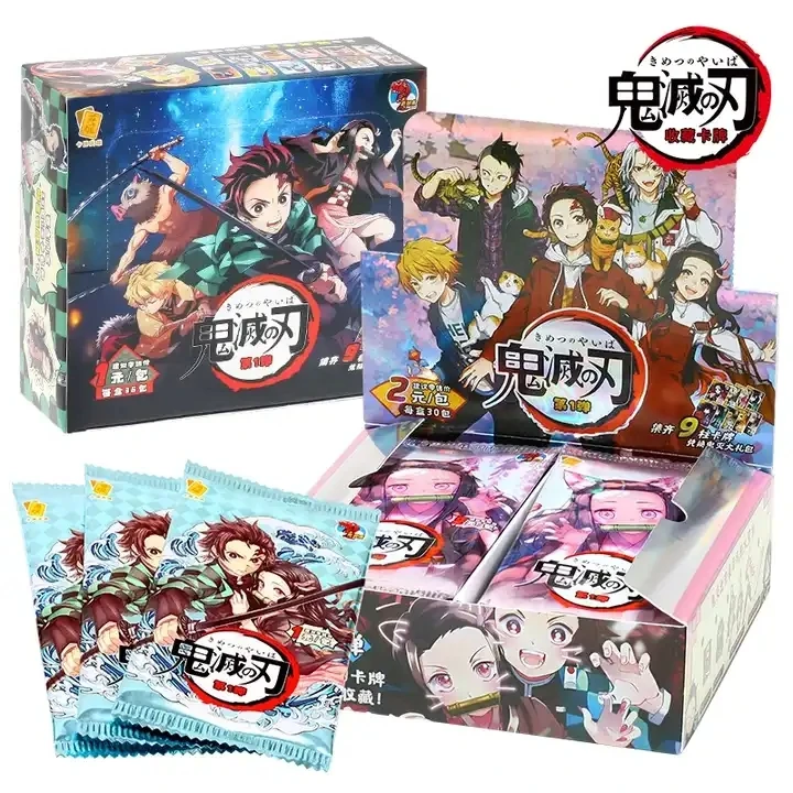 whole box Anime Wholesale Box TCG Game Cards Collection Cards Demon Slayer Anime Playing Card For Gift