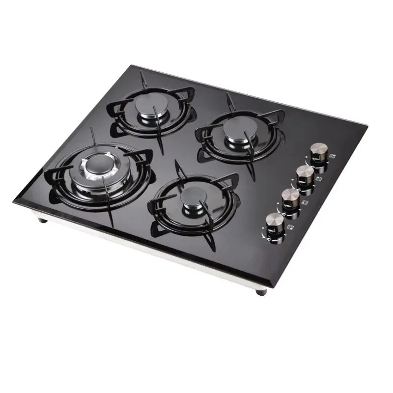 gas stove High Quality Gas Cooker 4 Burners Built-In Glass Cooktops Stove Parts Cook Top Gas Hobs